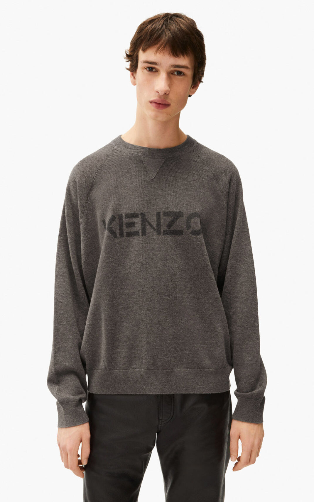 Kenzo logo Jerseys Hombre Marrones | 9501843-KO